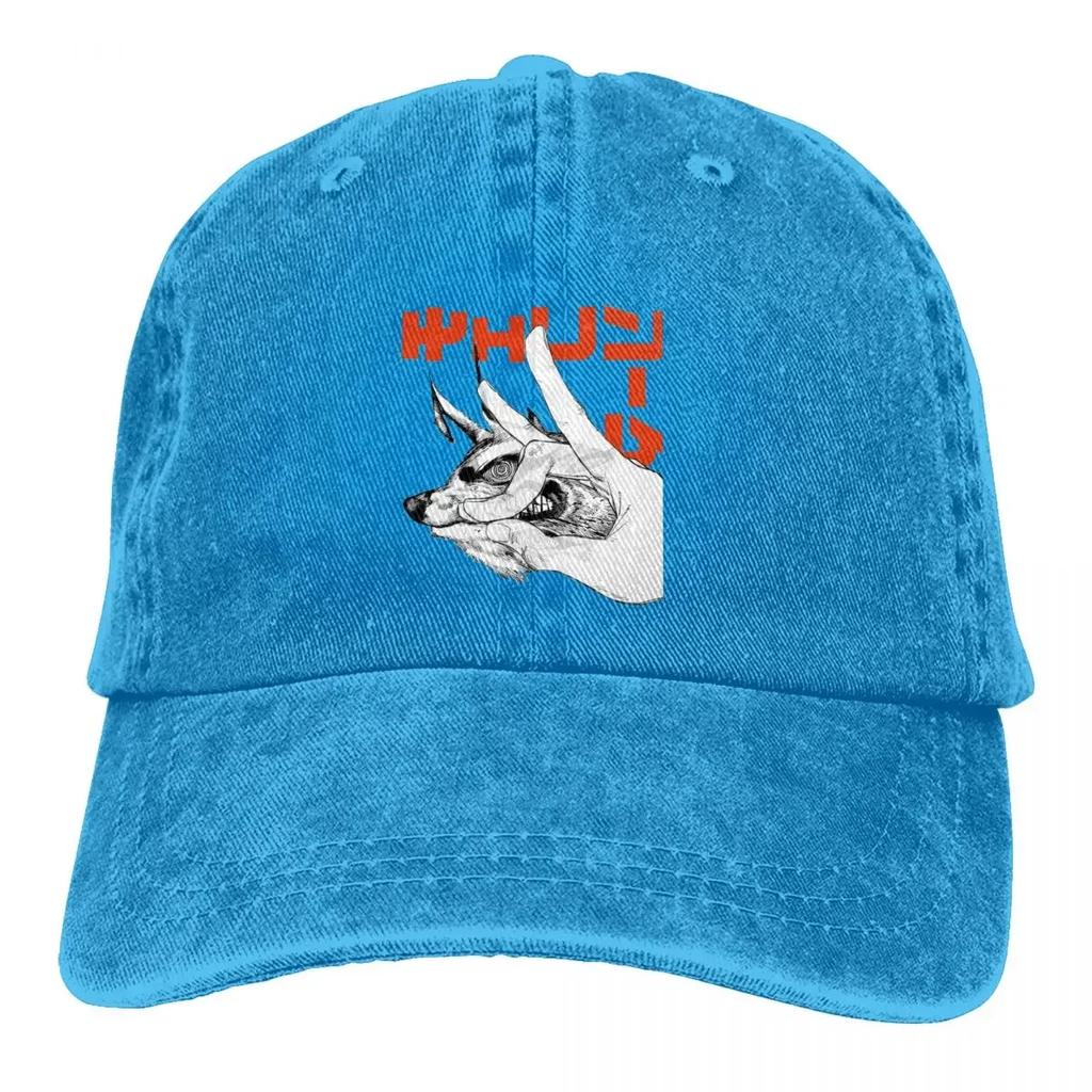 Chainsaw Man Anime Mehrfarbige Mütze Schirmmütze Herren Damen Cowboymütze Fox Devil Baseballkappen Personalisierte Visierschutzhüte