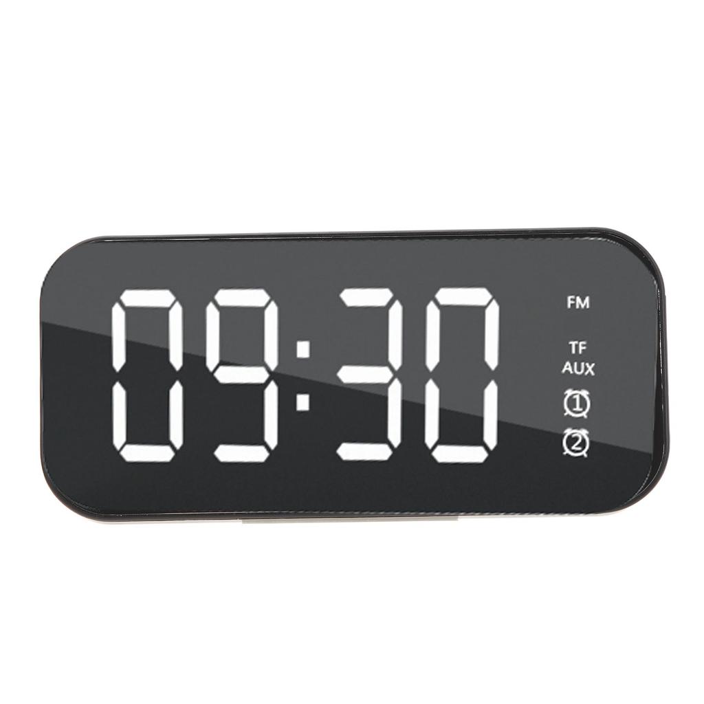 Mirror Surface Alarm Clock Bluetooth Speaker Digital Wireless Alarm Clock Bluetooth Speaker for