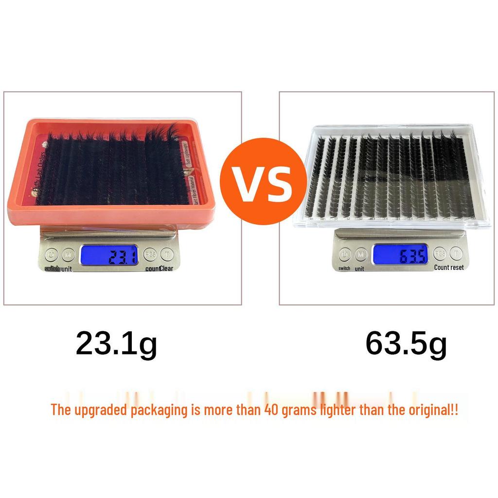 240 Large Capacity 3D Fluffy Faux Mink Eyelash Clusters - 80D/100D Segmented Stereo Self-Grafting Lashes.