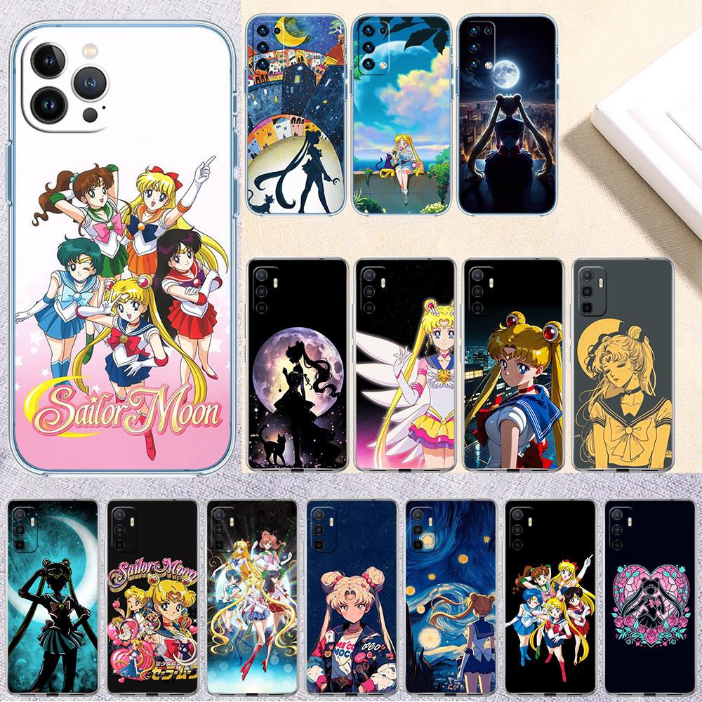 S-Sailors-Wallpaper M-Mond Transparente Handyhülle für Motorola Moto Edge 20 30 40 50 S30 Fusion Ultra Pro Neo Lite