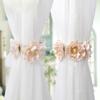 Contemporary Flower Curtain Tiebacks for Curtains Holders Secure & Stylish Curtain Ties 4Pieces