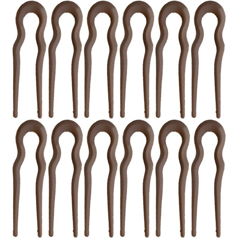 New Simple Matte Wave U-shaped Solid Color Hairpin Women Versatile Elegant Pan Hair Clip for Girl Hair Accessories