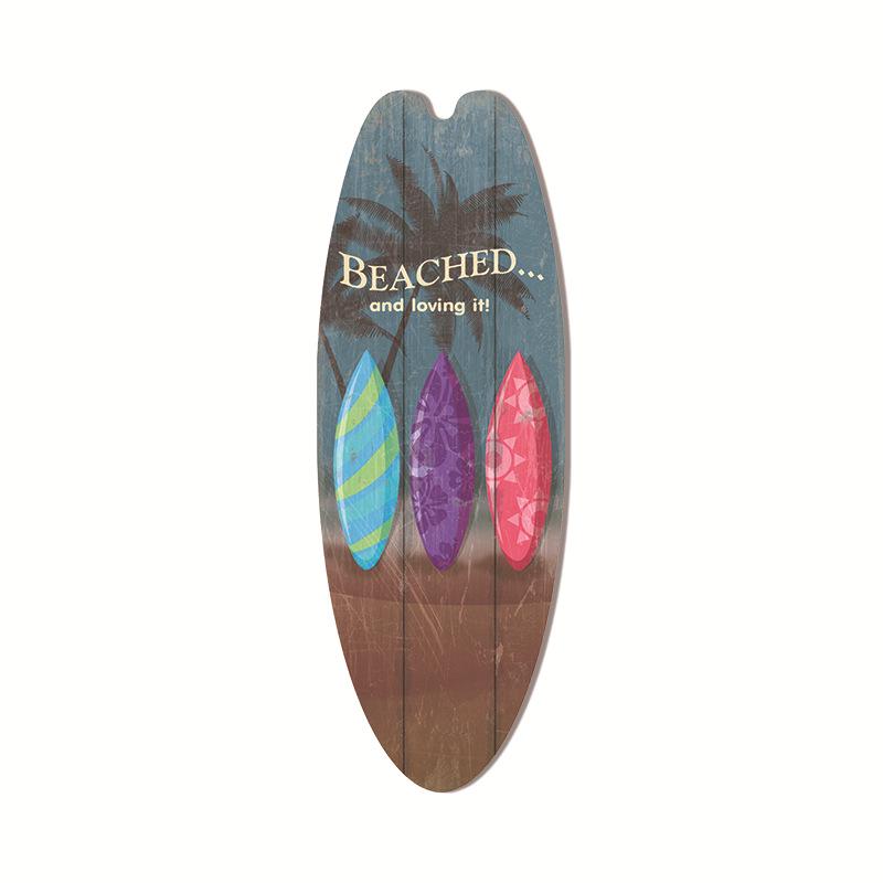 Hawaiian Surfboard Pendant Beach Wall Decoration Sign
