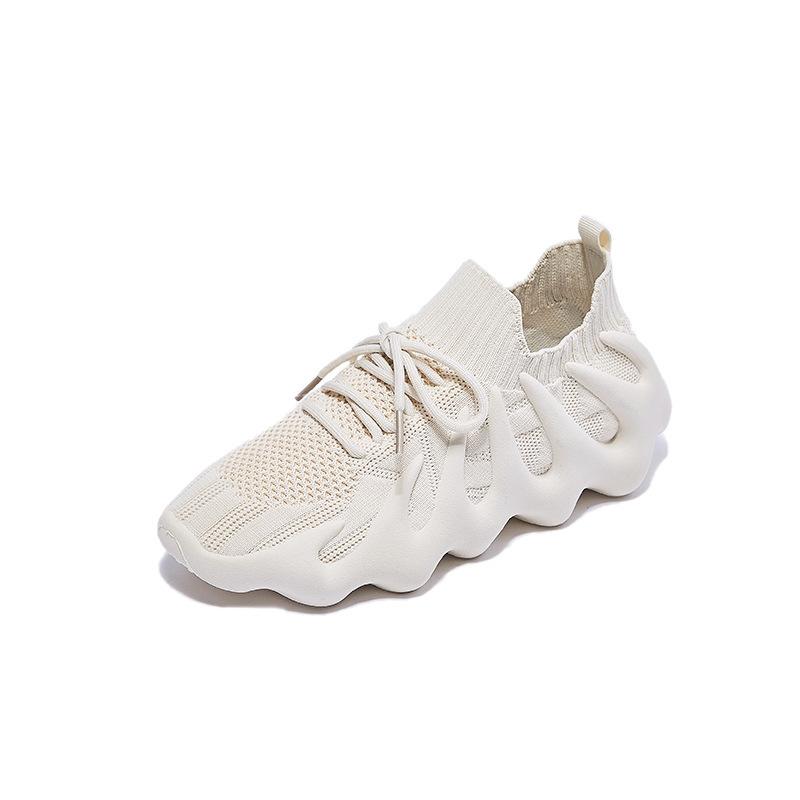 ins breathable socks shoes spring new flying woven running casual shoes street shot
