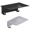 Stainless Steel Toilet Drain Soap Box 11.8*8.3*4.3 CM Silver/Black Punch-free Soap Holder Bathroom Soap Holder Hotel