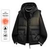 Men's Trendy Hooded Vest - 2025 Autumn/Winter Casual Cotton Workwear Outerwear Jacket
