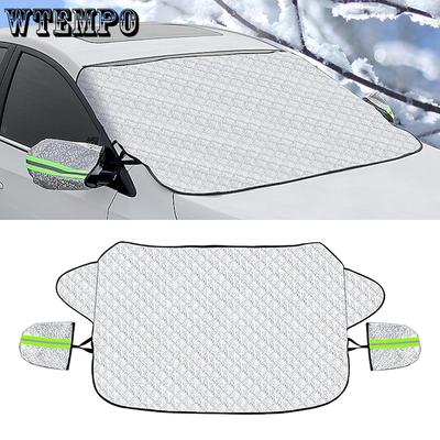 Capa de Neve para Para-brisa de Carro Multicamadas Proteção de Geada de Inverno para Qualquer Clima Capas para Para-brisa com Capas para Espelhos Laterais