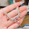 New Design Luxury Natural Fancy Colored Sapphire Fashion 925 Sterling Silver Fine Jewelry Pendant Necklace Women Gift