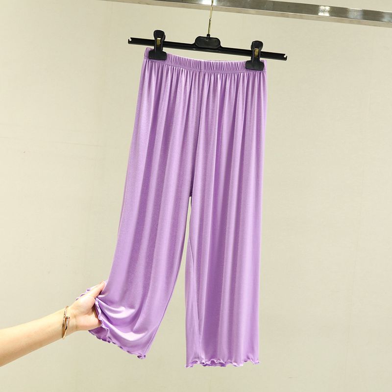 

Loose Cropped Pants Women s Summer Thin Modal High Waist Pajama Pants Plus Size Drape Home Casual Straight-Leg Loose Pants TARO L (Recommendation 50.00 kg-60.00 kg
