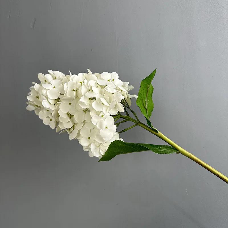 4Pc/lot 3D Latex Hydrangea Real Touch Artificial Flowers Wedding Decoration Hall Flower Arrangement Home Party Decoration Floral