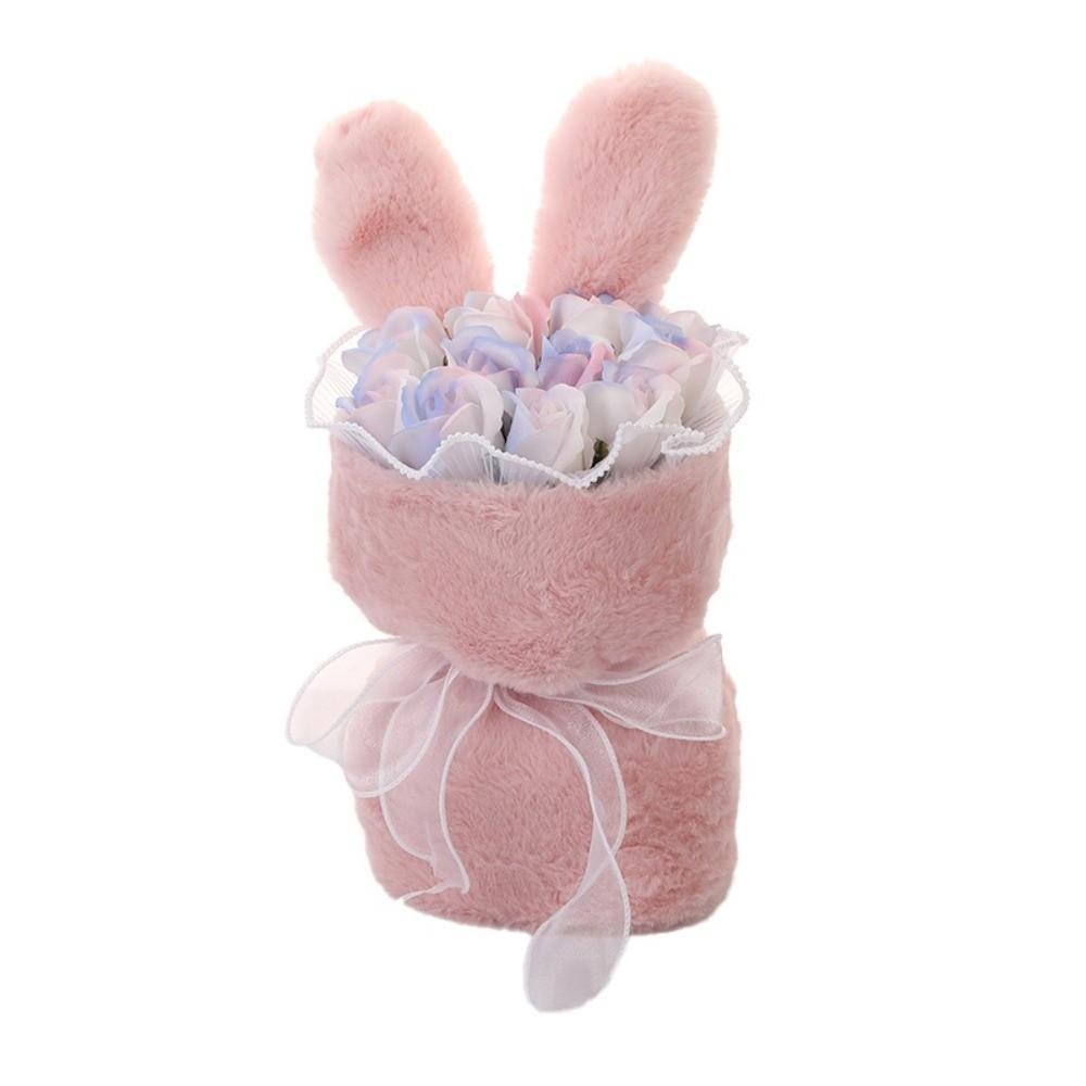 Artificial Rose Flower Bouquet Cute Fake Flower Birthday Gift Soap Flower Gift Baby Shower