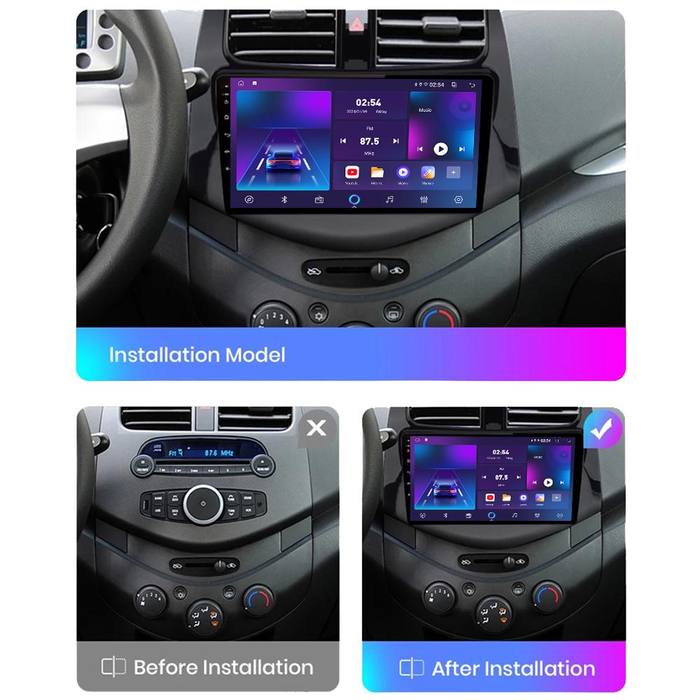 Android Carplay Autoradio für Chevrolet Spark 2010-2015 Multimedia-Player Head Unit Stereo GPS Navigation BT WIFI 4 + 64GB