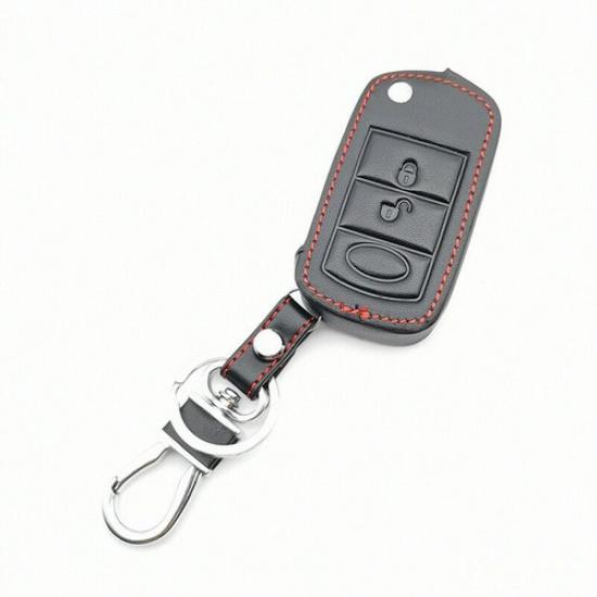 Leather Car Remote Key Fob Case Shell Cover For Land Rover LR3 Range Rover Sport
