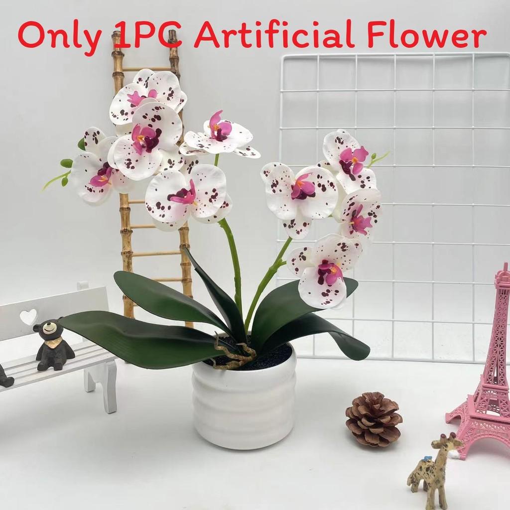 Artificial Phalaenopsis Flower Pot For Outdoor Garden Wedding Decor Photography Props And Home Decor