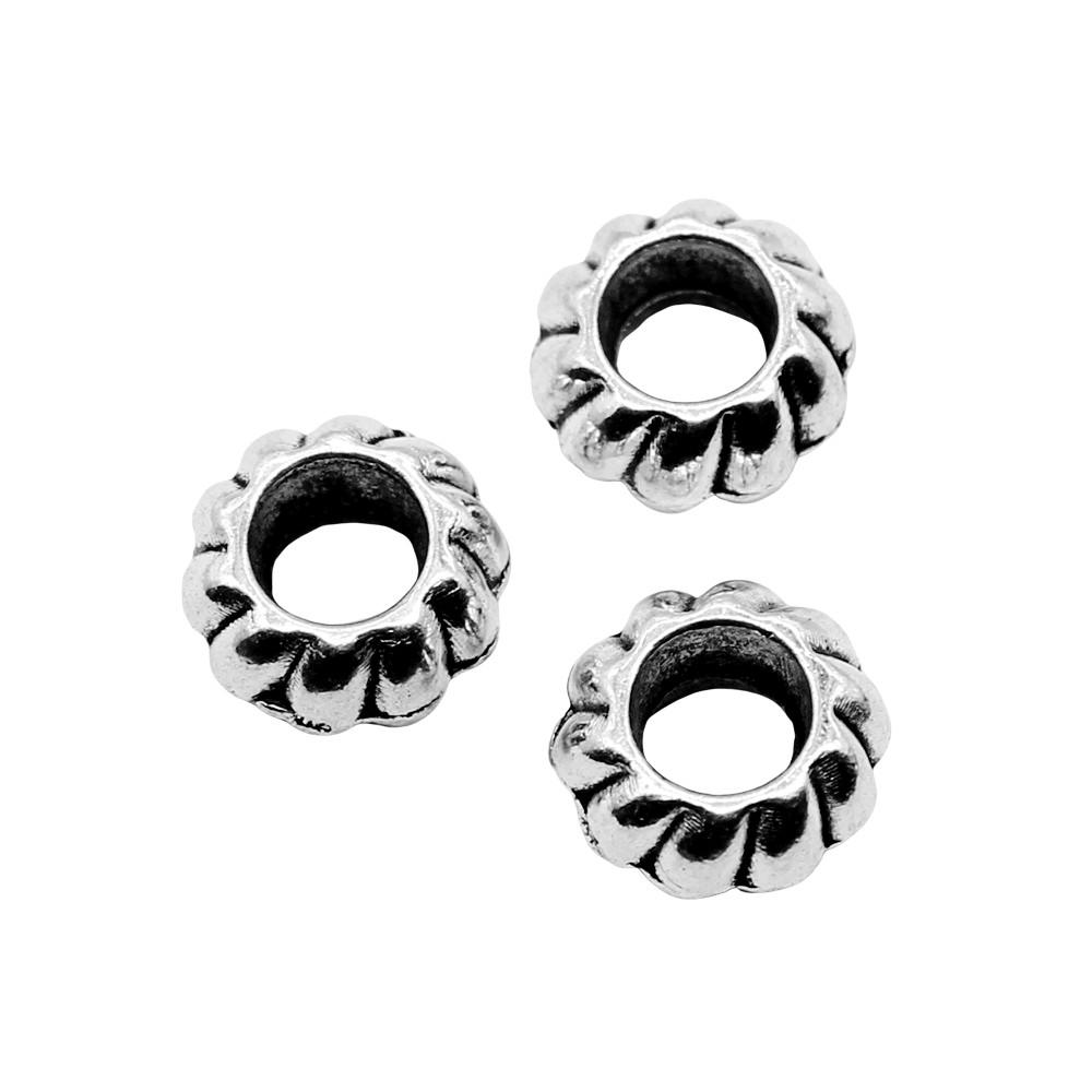 Large Hole Dot Spacer Beads Multi Color Charms For Bohemian Jewelry Findings