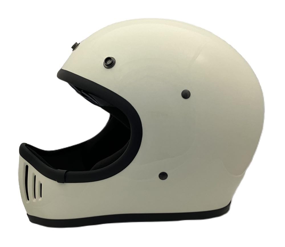 SunUp Motocyklová helma na celou tvář PILOT Velikost M SM-001 (57-58 cm) (Off White)