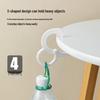 Strong Load-Bearing No-Punch S Hook: Versatile Round Plastic Hook for Kitchen, Wardrobe, and Household Use