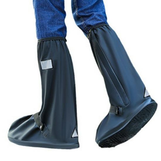Waterproof Non-Slip High-Top Rain & Snow Shoe Covers for Outdoor Cycling - Unisex, Wear-Resistant, Sandproof, Thickened