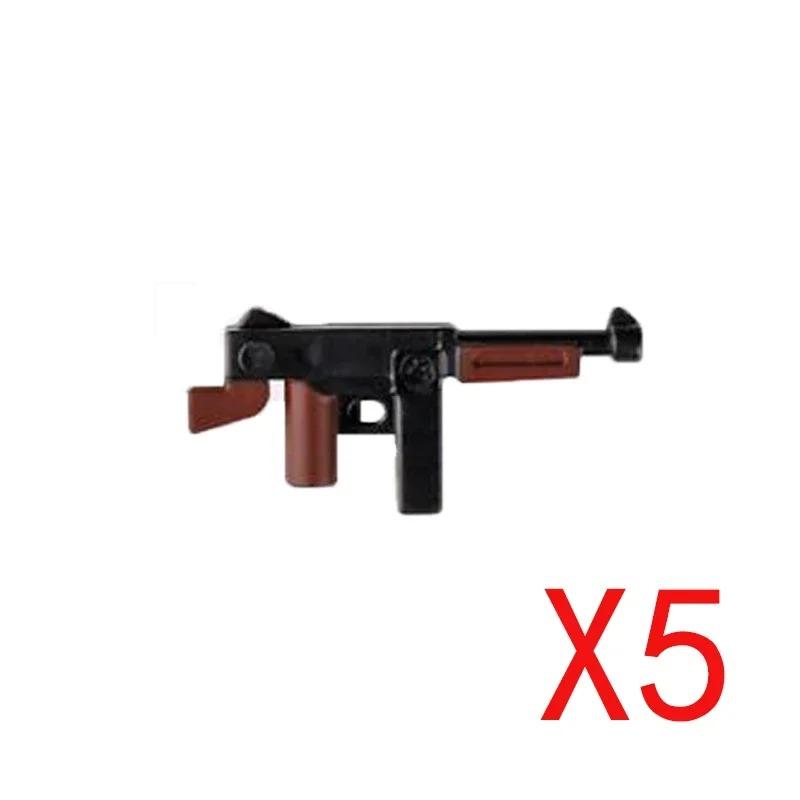 5 CM WWII Military Building Blocks American German Soviet Soldier Figures Weapons Accessories Guns Pistol Sniper Belt Mini Bricks MOC