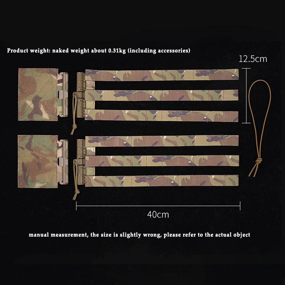 Tactical MOLLE Vest Quick Release Buckle Skeletal Mesh Cummerbund Strap Side Belt Compatible For Vest JPC1.0 JPC2.0 AVS SPC
