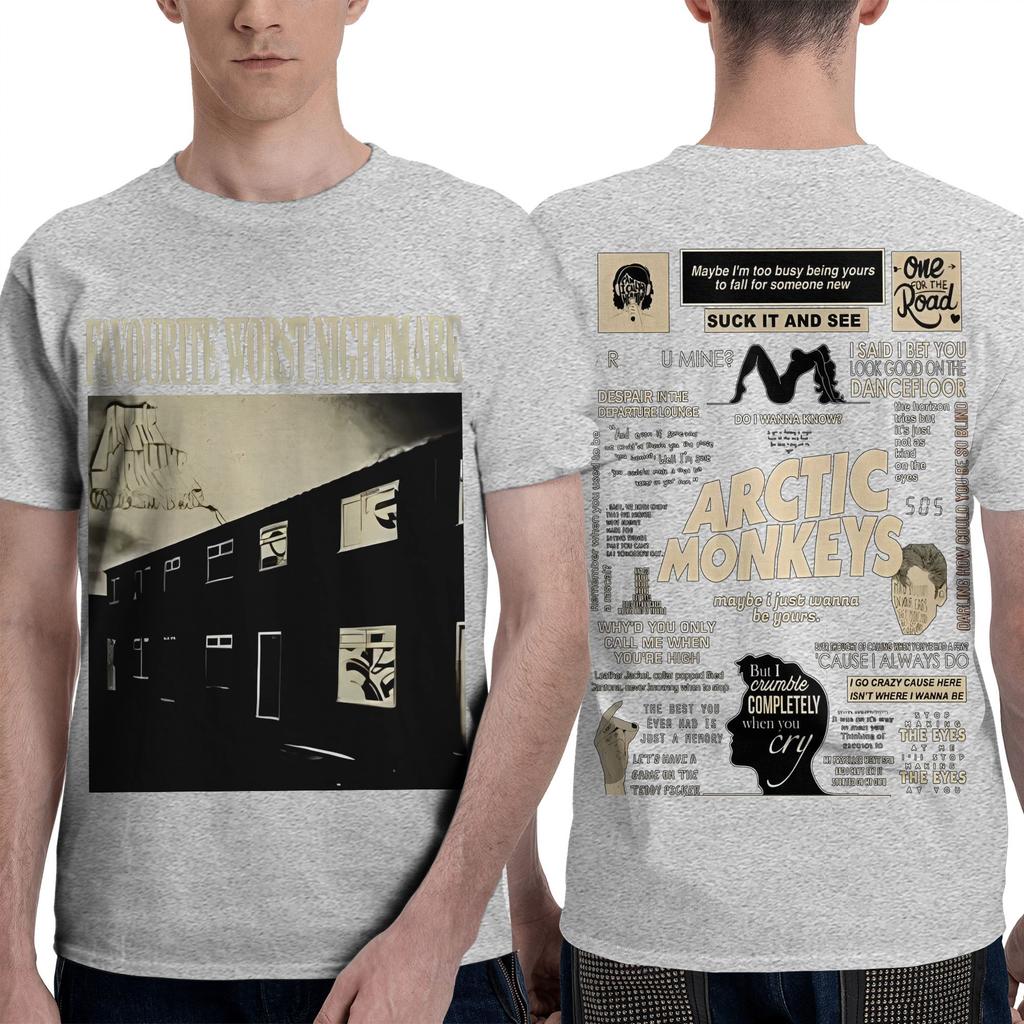 Arctic Monkeys T-Shirt Erwachsene Hip Hop Awesome 100 Baumwolle T-Shirts Sommer Rundhals Beliebtes T-Shirt Bedruckte Übergroße Kleidung