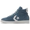 Cons Pro Leather Synthetic Leather Non-slip Wear-resistant High-top Skate Shoes Unisex Blue