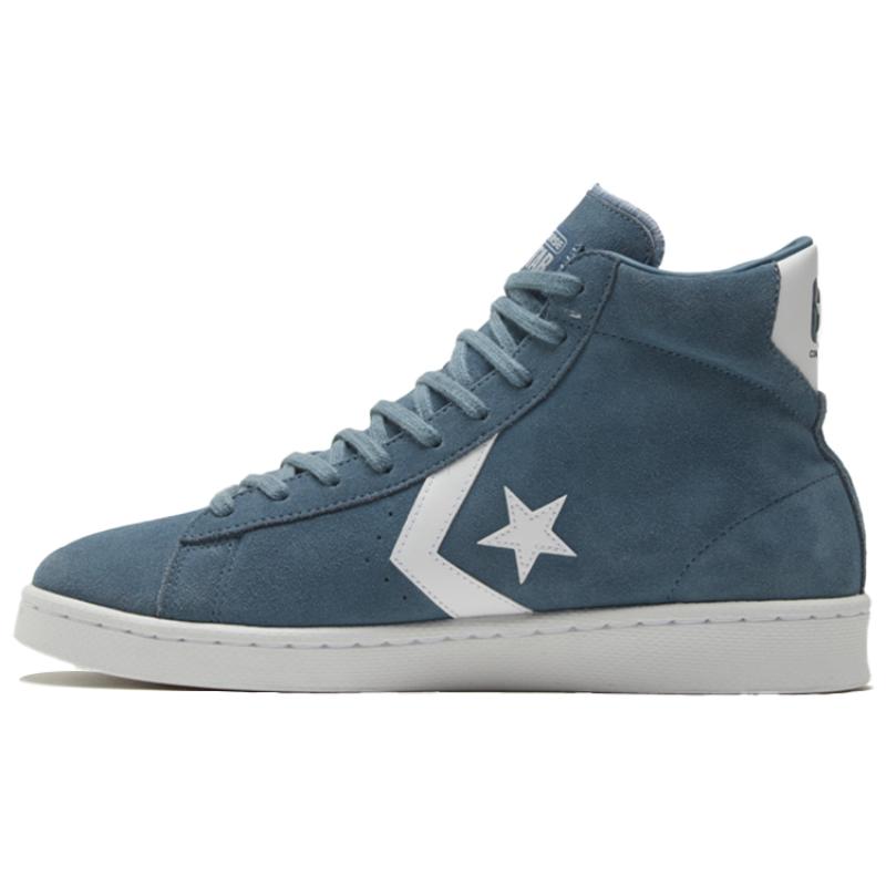 

Converse Cons Pro Leather Synthetic Leather Non-slip Wear-resistant High-top Skate Shoes Unisex Blue 35
