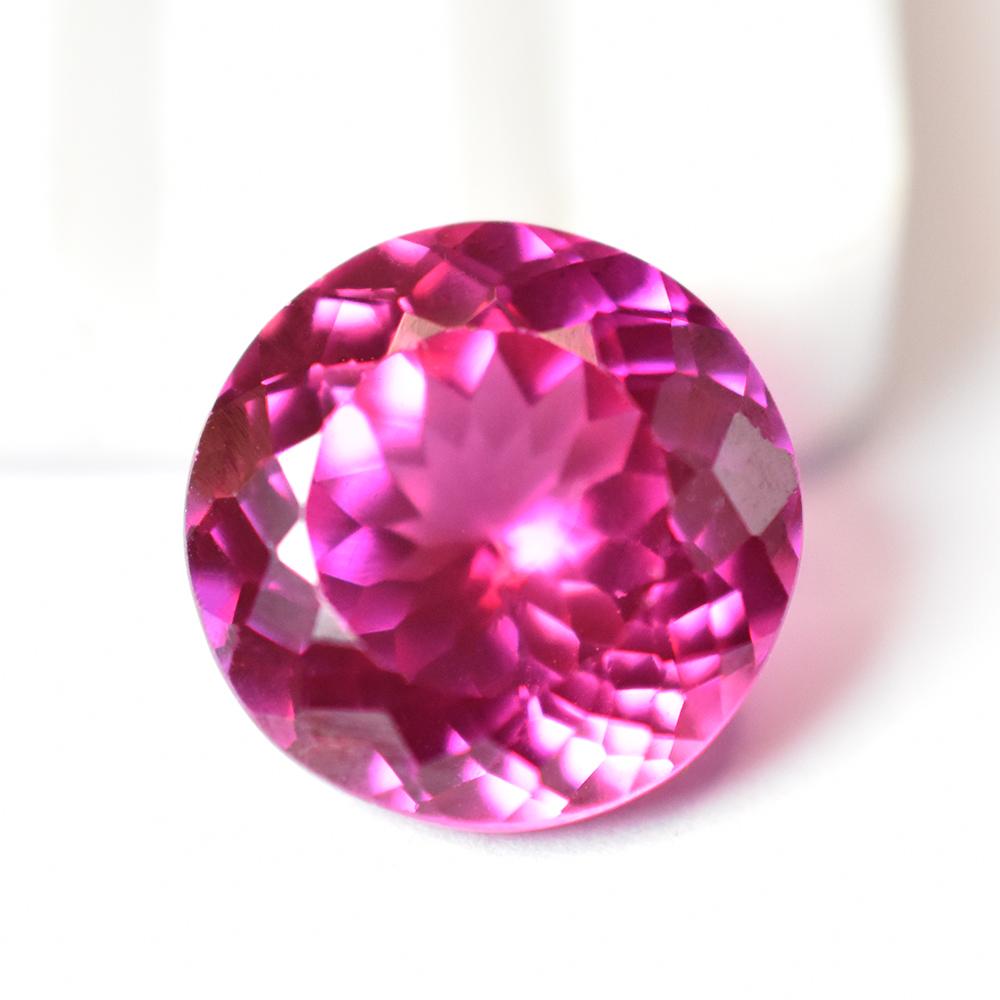 Natural Pink Certified Sapphire 10.20 Ct Round Cut Stunning Loose Gemstone