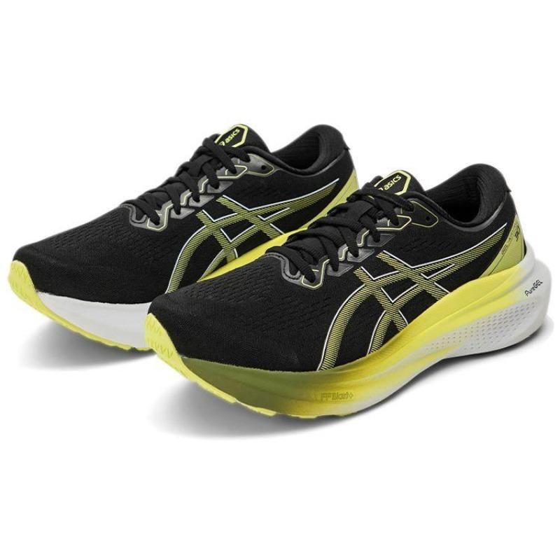 Asics Gel-Kayano 30 WIDE Men Low Top Marathon Running Shoes Yellow Black 1011B685-003