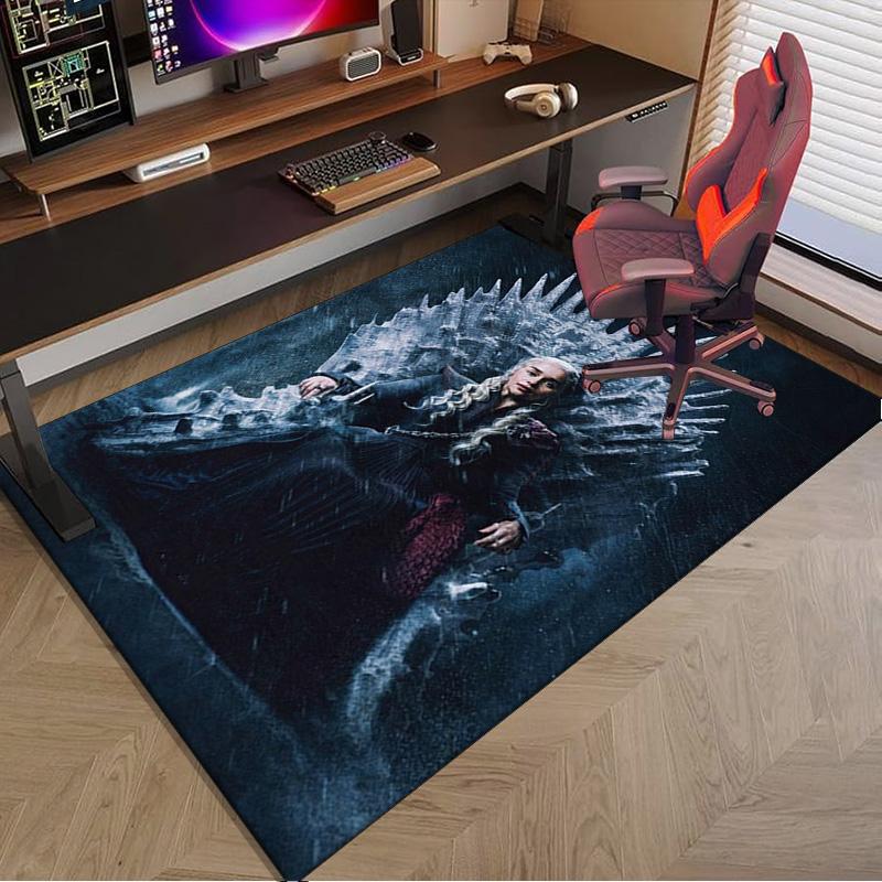Thrones Dragon Fire And Blood Carpet, Chair Rug,Rug for Office Bedroom living rooms, Doormat decor Fan Gift Christmas Gift