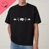 Heartbeat Poker, Lucky Poker Printed T-Shirt - Unisex Trendy Short-Sleeved Shirt Pattern - Large Size Cotton T-Shirt