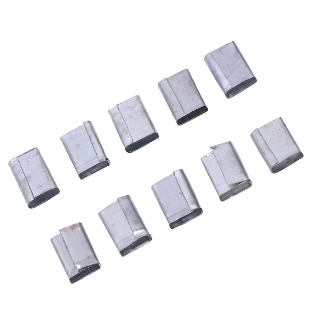 Packaging Strapping Seals 1KG Iron Sheet Strapping Clips PP Belt Packaging Buckles