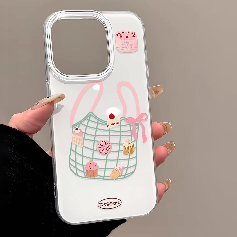 Painted Phone Case for iPhone 12 13 15 16 iPhone 16 12 13 14 15 Pro 14 15 16 Pro Max Coverage Shockproof Anti-Fingerprint Fresh Style Protective Case