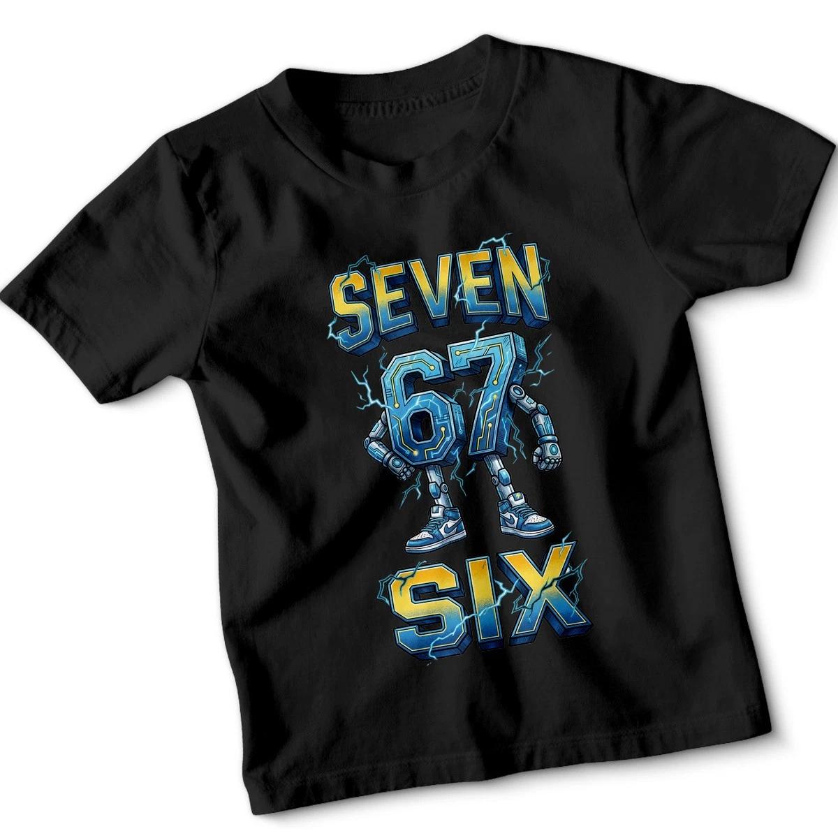 Kids Meme 67 Six Seven 6 7 Tshirt Funny Number With Joke Print Novelty S