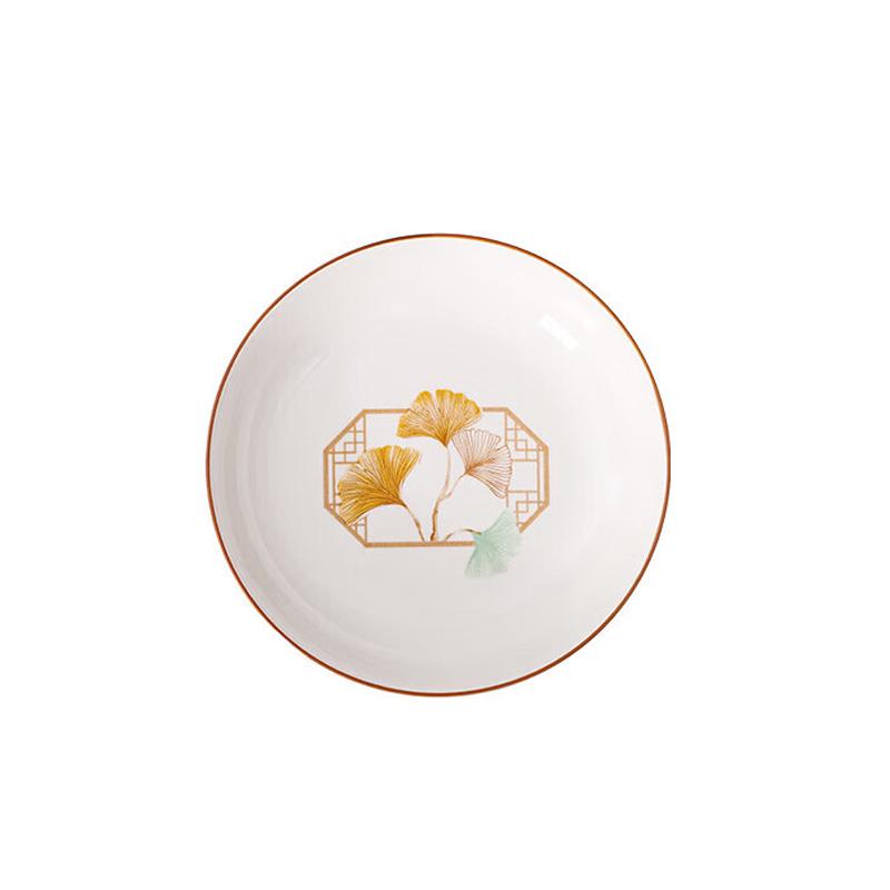 Modern Minimalist 8-Inch Round Ceramic Dinner Plate