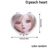 3D Image Cute Doll Mini Pocket Mirror Small Portable Mirror Double-Sided Plastic Makeup Mirror Flip Makeup Mirror