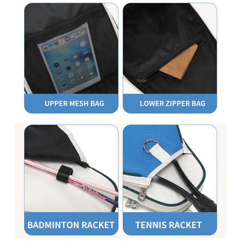 Racquet Sports Tennis Racket Crossbody Bag Lightweight Badminton Tennis Backpack for Practice