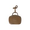 MIU MIU Miu Miu Trick Embossed Logo Zipper Closure Calfskin Bag Charm Coin Purse Regular Women's Tundra
