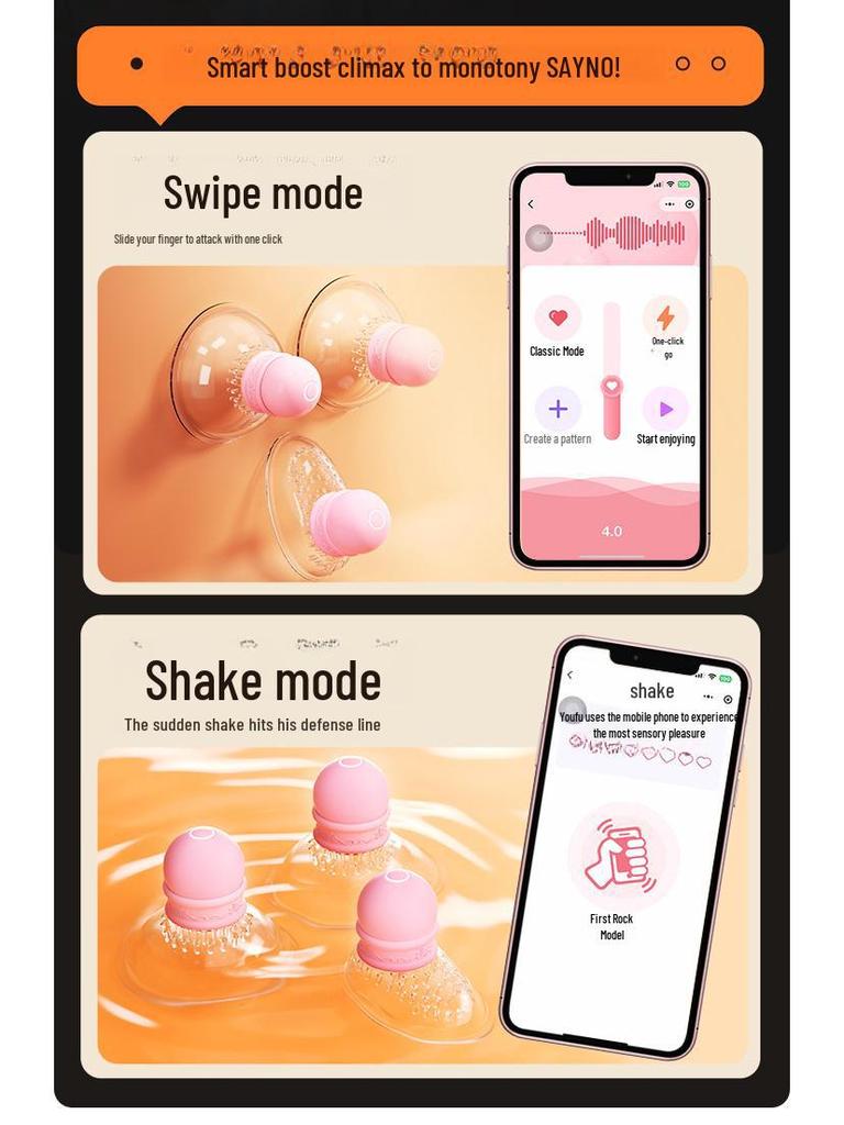 Miji Smart Brustmassagegerät: Intelligentes vibrierendes Brustgerät für weibliches Vergnügen, Spaß 18/Box.