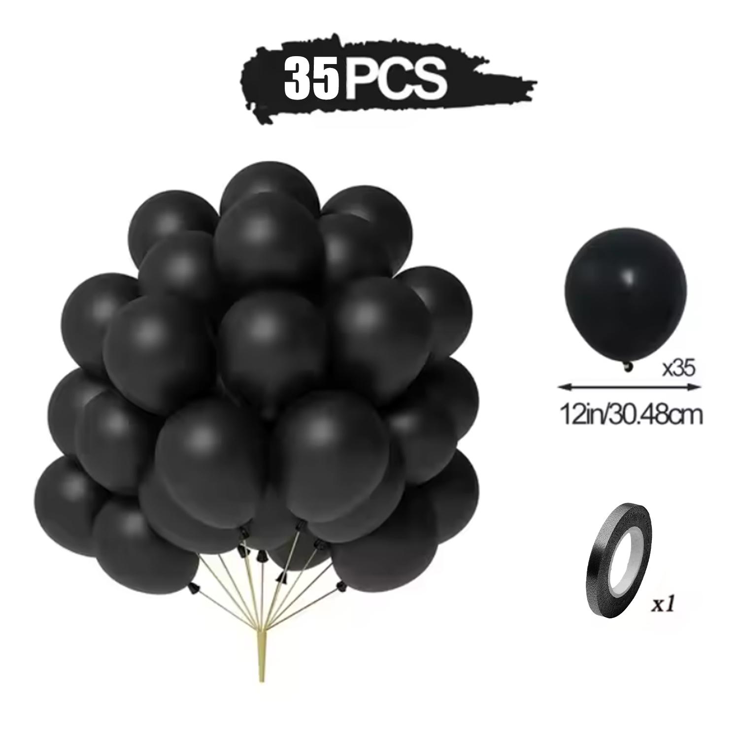 

35pcs 12inch Balloon Bundle Set Gold Silver Metal Baloon Black Confetti Ballons Wedding Birthday Party Decorations Baby Shower 12INCH чёрный