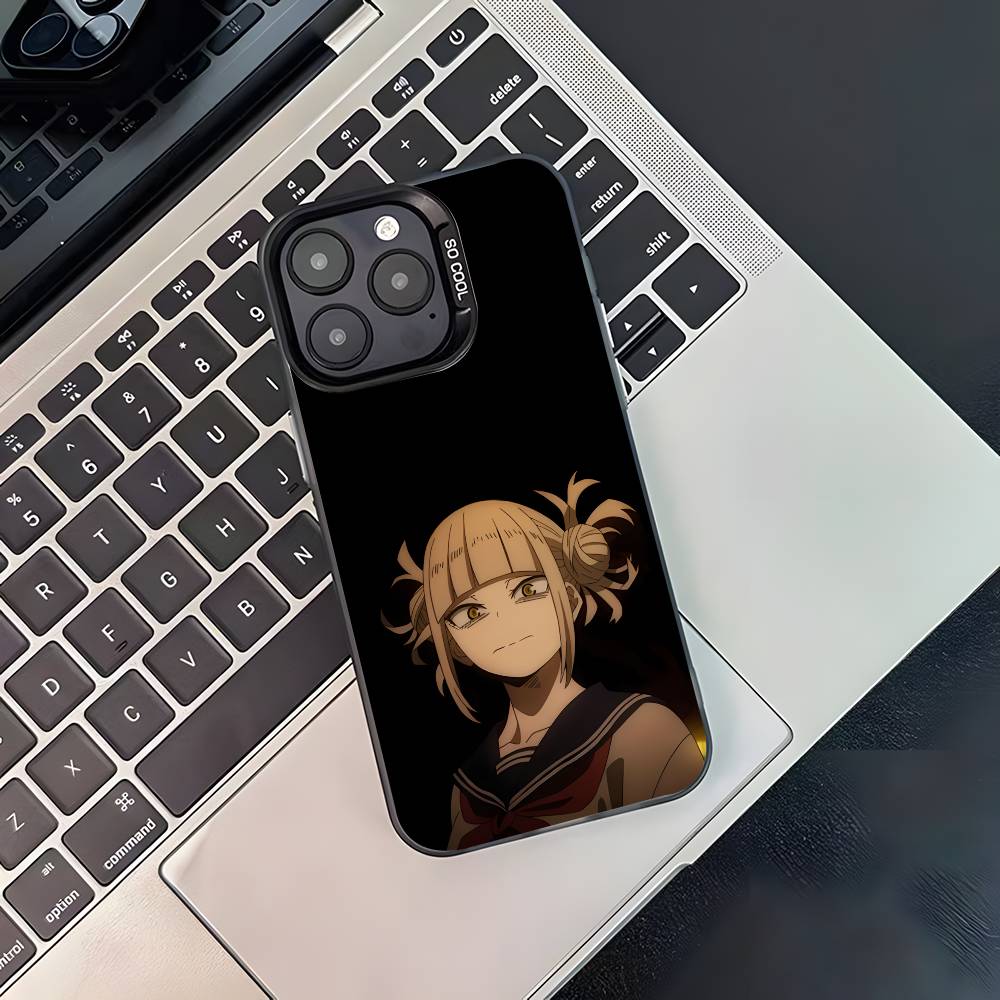 Anime Toga Himiko Phone Case For iPhone 17,16,15,14,13,12,11,Pro,XS,Max,Plus,Mini,SE4,E Black Matte Shockproof Cover