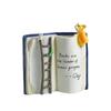 Compact Puppy Bird Ladder Planter Polyresin Open Book Flower Pot Book-Shaped Planter  Office Use
