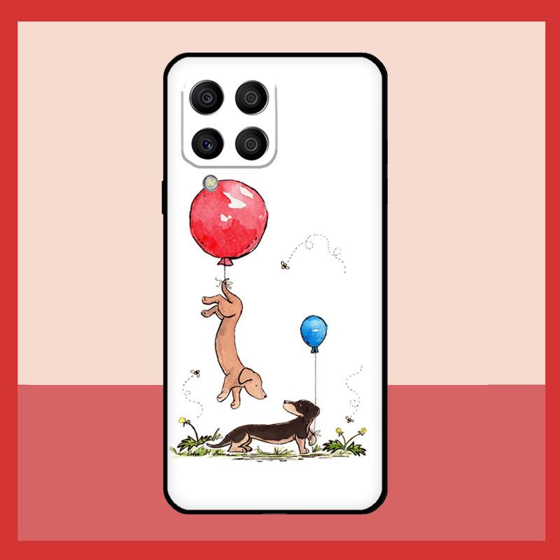 Dachshund Silhouette Dog Case For Samsung Galaxy M12 M52 M06 M16 M36 M56 M33 M15 M55 M31 M13 M14 M53 M32 M35 M34 M54