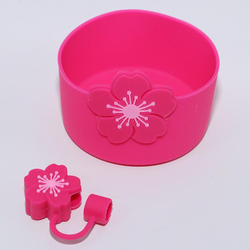 10mm Thick Cartoon Begonia Flower Straw Cap Dust Cover