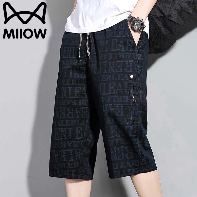 

MiiOW Men s Casual Multi-Pocket Cargo Capris 6XL