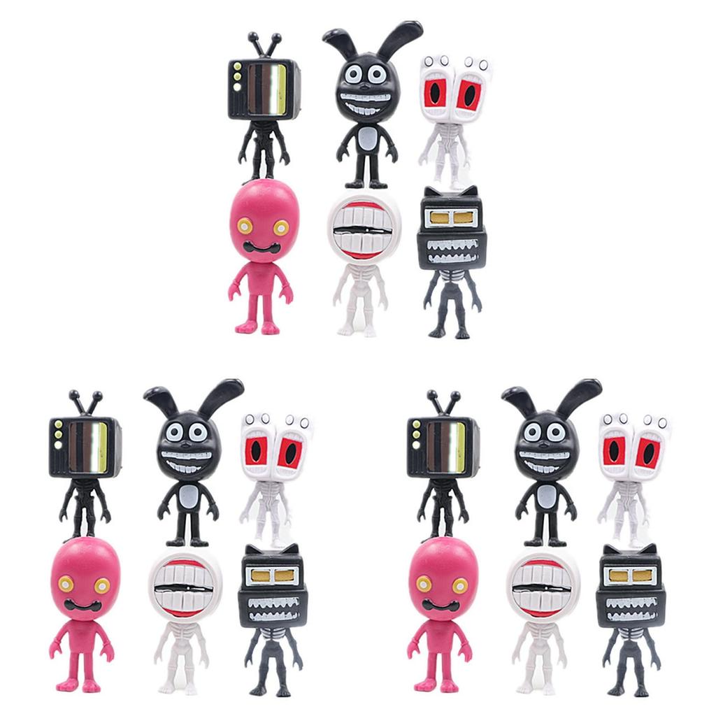 Q Version Big Head Siren Hand Ornaments Of 6) For Office And Home Decor