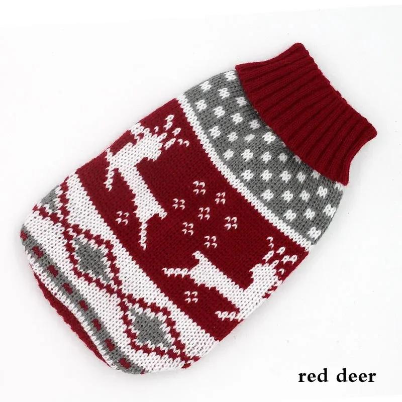 Winter Knitting Sweater For Small Medium Large Dogs, Dog Stripes Pullover Xmas Elk Big Dog Clothes Labrador Jumper Costume