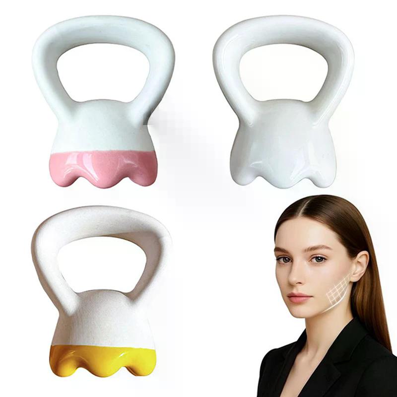 Masážní deska Gua Sha Keramická masážní deska Guasha Tvar prstenu Zpevnění pleti Kompaktní Ergonomická Pro obličej, hlavu, ramena, kolena