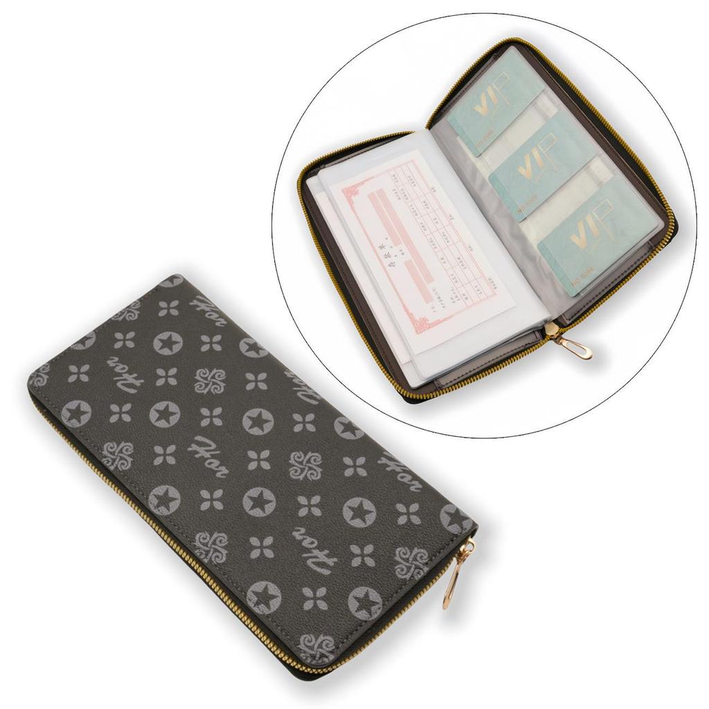 Passbook & Check Storage Album - Large Capacity Card Holder & Document Sleeve
