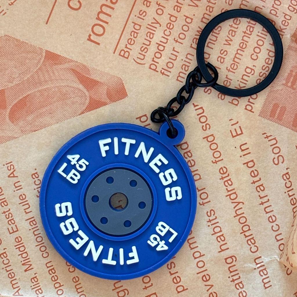 Miu Series Mini Barbell & Dumbbell Plate Keychain Bag Charm